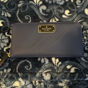 Kate spade zip around nylon wallet